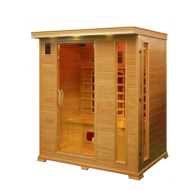 Prefab угловая деревянная сауна пара человека комнаты 4 соли для гостиничного номера