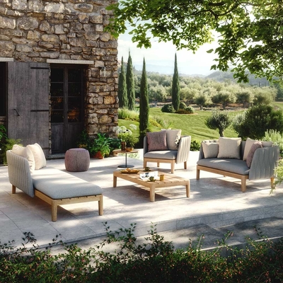 Lounger пляжа Teak шезлонгов бассейна софы сада твердый деревянный на открытом воздухе