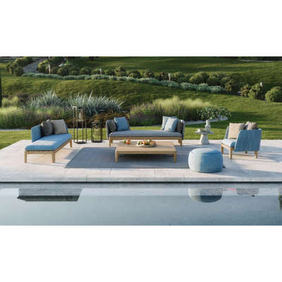Lounger пляжа Teak шезлонгов бассейна софы сада твердый деревянный на открытом воздухе