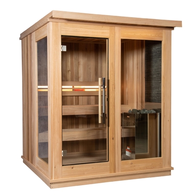 Крытая традиционная ясная кабина сауны комнаты сауны человека hemlock 4-6
